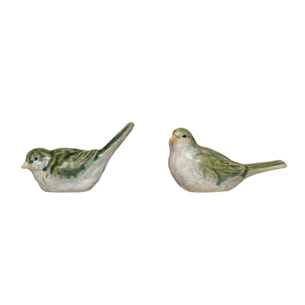 Ceramic Green Bird, 2 Styles