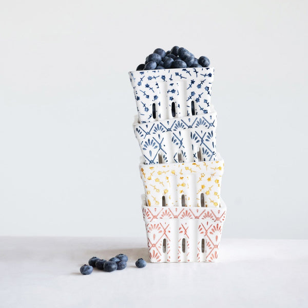 Patterned Berry Bowl